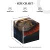 Pu Leather Cube Tissue Box Holders Modern Waterproof Square Tissue Box Cover Squirrel Wearing Hat Facial Paper Holder For Bathroom Kitchen Nightstand Office Home Decor view 3
