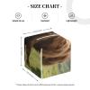 Pu Leather Cube Tissue Box Holders Modern Waterproof Square Tissue Box Cover Highland Cow Facial Paper Holder For Bathroom Kitchen Nightstand Office Home Decor view 3