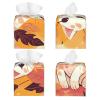 Pu Leather Cube Tissue Box Holders Modern Waterproof Square Tissue Box Cover Simple Cartoon Cat Facial Paper Holder For Bathroom Kitchen Nightstand Office Home Decor view 2