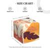 Pu Leather Cube Tissue Box Holders Modern Waterproof Square Tissue Box Cover Simple Cartoon Cat Facial Paper Holder For Bathroom Kitchen Nightstand Office Home Decor view 3