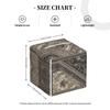 Pu Leather Cube Tissue Box Holders Modern Waterproof Square Tissue Box Cover Gray Square Facial Paper Holder for Bathroom Kitchen Nightstand Office Home Decor view 3