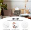 Pu Leather Cube Tissue Box Holders Modern Waterproof Square Tissue Box Cover Gray Square Facial Paper Holder for Bathroom Kitchen Nightstand Office Home Decor view 4