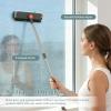 Scrub Brush with Telescopic Handle, 360 Rotation Floor Scrub Brush Squeegee Broom for Cleaning, 3 in 1 Shower Scrubber Broom Squeegee for Tiles, Wooden Floors,Glass view 3