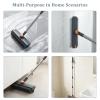 Scrub Brush with Telescopic Handle, 360 Rotation Floor Scrub Brush Squeegee Broom for Cleaning, 3 in 1 Shower Scrubber Broom Squeegee for Tiles, Wooden Floors,Glass view 4