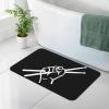GizmoBox Drumsticks Drummer Bath Mat Rugs 15.7x23.6 in,Diatomaceous Earth Bathroom Rug Fit Rubber Non-Slip Absorbent Mat view 2
