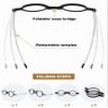 ABETOS Folding Reading Glasses Men Women Round Portable Blue Light Readers Pocket Wallet Eyeglasses w/Zipper Case, Two pairs+2.5 view 4