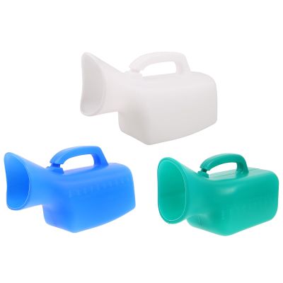 COLLBATH 3pcs Female Portable Urinal Bottle Set 1l Leakproof Plastic Travel Urinal for Women Outdoor Camping Car Emergency Bed Use