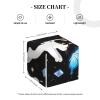 Pu Leather Cube Tissue Box Holders Modern Waterproof Square Tissue Box Cover Funny Kitten Playing With Butterfly Facial Paper Holder For Bathroom Kitchen Nightstand Office Home Decor view 3