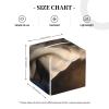 Pu Leather Cube Tissue Box Holders Modern Waterproof Square Tissue Box Cover Cat On Blanket Facial Paper Holder For Bathroom Kitchen Nightstand Office Home Decor view 3