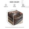 Pu Leather Cube Tissue Box Holders Modern Waterproof Square Tissue Box Cover Hippopotamus In Water Facial Paper Holder For Bathroom Kitchen Nightstand Office Home Decor view 3