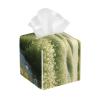 Pu Leather Cube Tissue Box Holders Modern Waterproof Square Tissue Box Cover Cross Flower Facial Paper Holder For Bathroom Kitchen Nightstand Office Home Decor view 1
