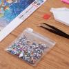 Diamond Art Accessories Zippered Pouch Bags with Slide Lock, Clear Reusable Self Sealing Organizer, Travel-Friendly Mini Storage Bags for Jewelry & Small Craft Pieces, 50 Pack view 2