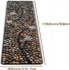 Foot Massage Mat, Rock Mat for Feet, Stone Foot Acupressure Mat with Coral Fleece and Pebbled Design for Relaxation and Health view 2