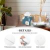 Pu Leather Cube Tissue Box Holders Modern Waterproof Square Tissue Box Cover White Daisy Pattern Facial Paper Holder For Bathroom Kitchen Nightstand Office Home Decor view 4