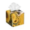 Pu Leather Cube Tissue Box Holders Modern Waterproof Square Tissue Box Cover Cow Sunflowers Facial Paper Holder For Bathroom Kitchen Nightstand Office Home Decor view 1