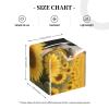 Pu Leather Cube Tissue Box Holders Modern Waterproof Square Tissue Box Cover Cow Sunflowers Facial Paper Holder For Bathroom Kitchen Nightstand Office Home Decor view 3