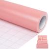 Aimyoo Rose Pink Matte Wrapping Paper, 17 Inches X 32.8 Feet (46.5 sq.ft.) Solid Color Pearly-Lustre Paper Roll for Christmas Birthday Baby Shower Wedding Gift Wrap view 1