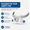 Replacement F40 Mask Frame Kit for AirFit F40, 2 Medium Silicone Cushions view 4