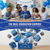 2026 Graduation Explosion Pop Gift Box, Surprise Bounce Cash Box Grad Party Gift Bag Set, Graduation Explosion Gift Box, Surprise Pop Up Gift Box Money Graduation, DIY Graduation Party Gift Idea (18Pcs Blue) view 2
