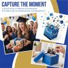 2026 Graduation Explosion Pop Gift Box, Surprise Bounce Cash Box Grad Party Gift Bag Set, Graduation Explosion Gift Box, Surprise Pop Up Gift Box Money Graduation, DIY Graduation Party Gift Idea (18Pcs Blue) view 3