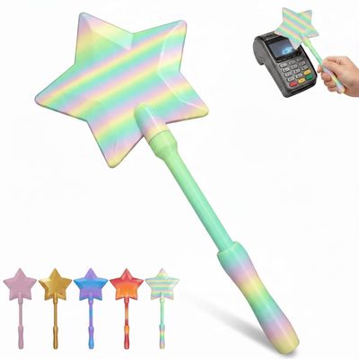 BonneChance 3D Printed Credit Card Wand Tap to Pay, Star Magic Wand Contactless Payment Card Holder, Suitable for Kids Pranks and Contactless Payments (Pastel)