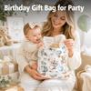 DSHFG Blue Bear Baby Shower Drawstring Gift Wrap Bags, Birthday Drawstring Canvas Gift Bags, Small Happy Birthday Bag for Gifts, Baby Shower Gender Reveal Decorations, 10x13 Inch view 3