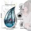 YASUBJAG Teardrop Red Cardinal Urn for Ashes for Male and Female - Large Urns for Human Ashes Adult Female - Funeral Urn for Handmade 10" - Cremation Large Urns for Mother and Father 200lbs view 2