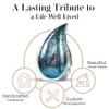 YASUBJAG Teardrop Red Cardinal Urn for Ashes for Male and Female - Large Urns for Human Ashes Adult Female - Funeral Urn for Handmade 10" - Cremation Large Urns for Mother and Father 200lbs view 4