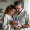 Remembrate Large Ship Cremation Urn for Adults - 10 Inch Sunset Memorial Urns for Human Ashes Female Mom, Blue Decorative Funeral Urn, Tribute Urn Large Adult Male and Female view 4
