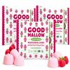 GoodMallow Vegan Marshmallows - Large Kosher Halal Gluten Free Dairy Free Healthy- Natural Gelatin Free Marshmallows for Hot Chocolate, Smores, Baking - Nothing Artificial, Made in USA (Raspberry Pack of 3) view 1