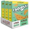 cadootz | Ranch | Organic Protein Kids Snack with 5g Protein, Clean Label, Gluten Free, No Seed Oils, No Artificial Dyes, Kosher Better-for-You School Lunch Snack | 3 Pack view 1