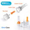 ONE-CARE Pen Tips 31G x 8mm (5/16"),Twist-On Design Thin-Wall, 100 Box view 3