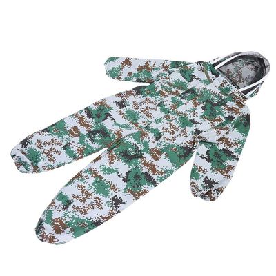 Halearo Double Zippers Beekeeping Jacket Breathable Bee Suit for Beekeeper Smock Supplies Lightweight Polyester Cotton (XXL)