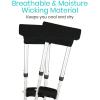 Linyuir Underarm Cushion Pads and Handle Covers for Crutches Comfortable Armpit Support Crutch Accessories Black One Size view 3