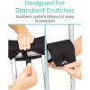 Linyuir Underarm Cushion Pads and Handle Covers for Crutches Comfortable Armpit Support Crutch Accessories Black One Size view 4