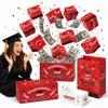 sudxin 2026 Graduation Surprise Pop up Gift Box Money - Graduation Explosion Gift Box, DIY Surprise Pop Up GiftBox, for School, Party (20PC,Red) view 1