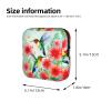 Hummingbird Flowers Period Bag for Women,Sanitary Pad Storage Bag Menstrual Pad Pouches Tampon Holder for Purse view 3