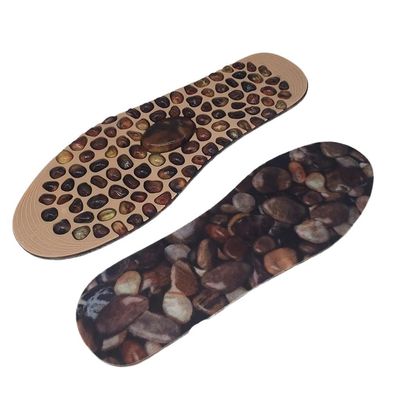 Foot Massage Insole Rubber Cobblestone Therapy Acupressure Point Design Reflexology Feet for Men Women(Large)