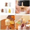 Silicone Ice Cream Chinese Styles Silicone Ice Popsicles 3D Chinese Traditional Shape for Fun Dessert Easy Demold view 2