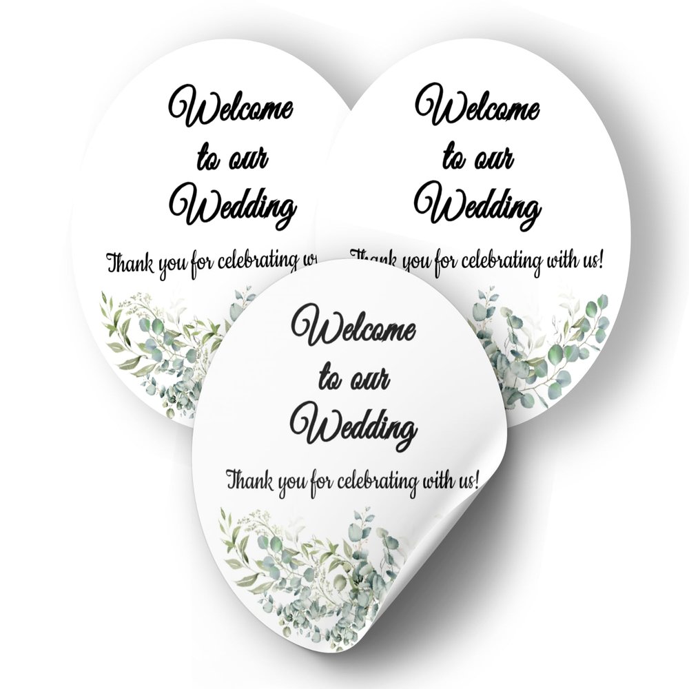 Eucalyptus Wedding Thank You Stickers, Envelope Seals by caMy leshAy