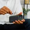 Always With You by ThinOptics 3 Pack Slim Reading Glasses + 1 Black Case that Sticks to Your Phone - Ultra-Thin Armless Pocket Readers - Red, Clear & Blue, 2.0x view 2