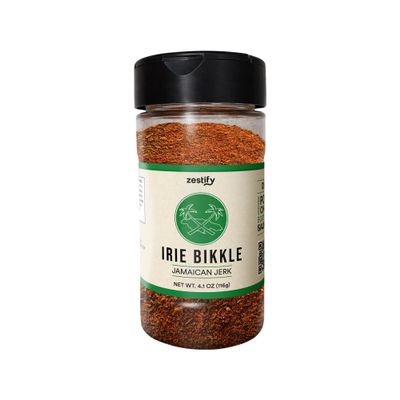 Zestify Irie Bikkle Jamaican Jerk Seasoning Blend | Carribbean Dry Rub for BBQ Grilling, Sheet Pan, & Air Fryer | Gourmet Spice Mix (4.1 oz Shaker)