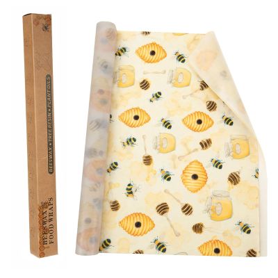 KFHENSOMR Beeswax Wraps for Food Roll (13x40 inch) Reusable Beeswax Paper