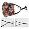 Women Men Warm Face Scarf Mask Face Scarf Dust Proof Windproof Mouth Cover, Red White Blue Stars American Flag Cat Mouth Protection for Outdoors Home and Daily Use view 4