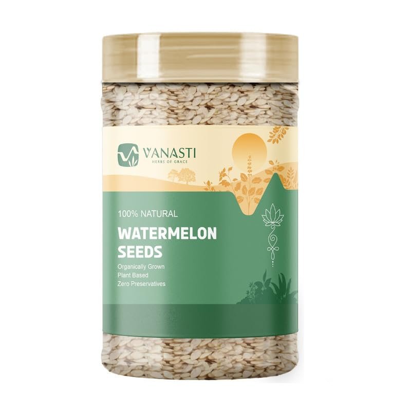 VANASTI Watermelon Seeds | Magaz Tarbooj | Tarbooj Beej | Beej Tarbuj | 800 Gram (Pack of 1)