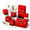 2026 Graduation Surprise Explosion Gift Box, Pop up Cash Money Holder, DIY Bouncy Confetti Card, Creative Memorable Present for Class of High School & College Grads(18 Floors Red) (20 Floors Red) view 1