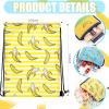 Sunnymove 12 Pcs Banana Baseball Gifts Drawstring Bags Baseball Party Favors Banana Sport Team Backpack Theme Sack Candy Treat Goodie Bags for Gym Sport Teams Fans Birthday Theme Party Supplies view 3