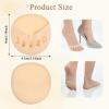4 Pairs Toe Socks for Heels, Non-Slip High Heel Socks Invisible Metatarsal Pads Soft Ball of Foot Cushion Socks for Women Men High Heels Running Forefoot Pain Relief Sleeves view 2
