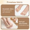 4 Pairs Toe Socks for Heels, Non-Slip High Heel Socks Invisible Metatarsal Pads Soft Ball of Foot Cushion Socks for Women Men High Heels Running Forefoot Pain Relief Sleeves view 3