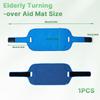 Bedridden Turning Device Belt, Transfer Belt for Elderly and Disabled with Handles, Bed Turning Pad with Touch Fastener, Back Lifting Strap for Prevent Bedsores & Relieve Caregiver Back Strain view 2